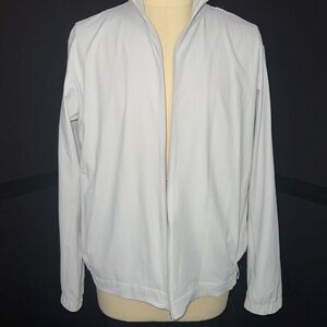 lululemon athletica Men's Lightweight White Zip-Up Shirt Jacket